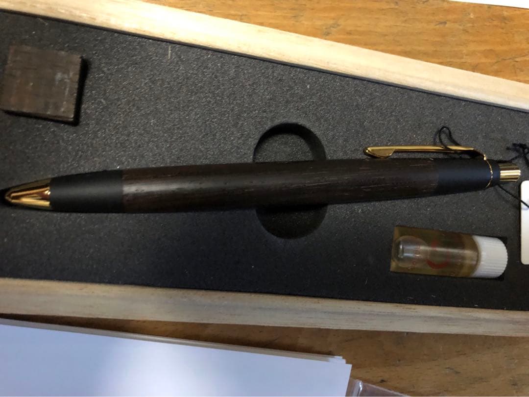 野原工芸　希少樹種　ハカランダ　新型シャーペン　シャープペンシル