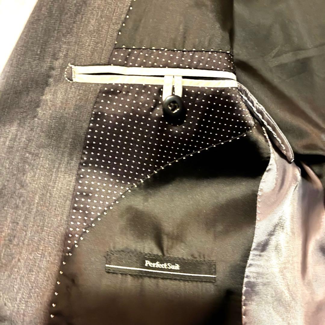 【ほぼ新品】P.S.F.A メンズスーツ ダークグレー(暗灰色) Y6 3ピース