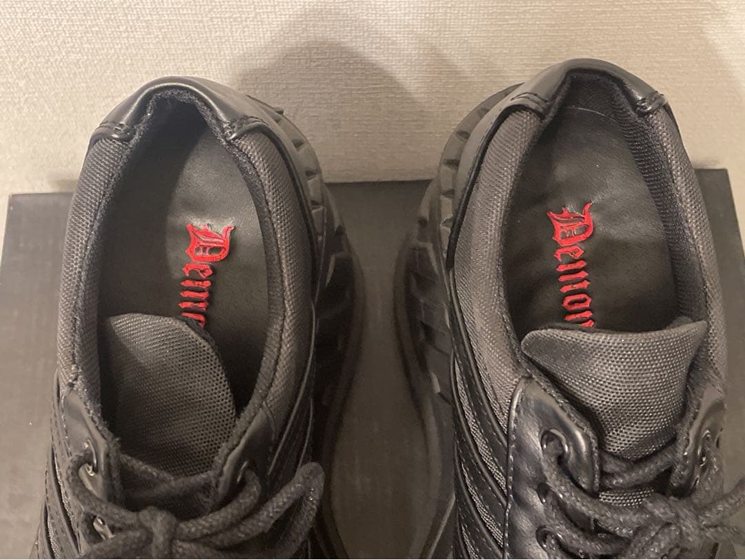 デモニア　Demonia ブラック 厚底スニーカー24cm