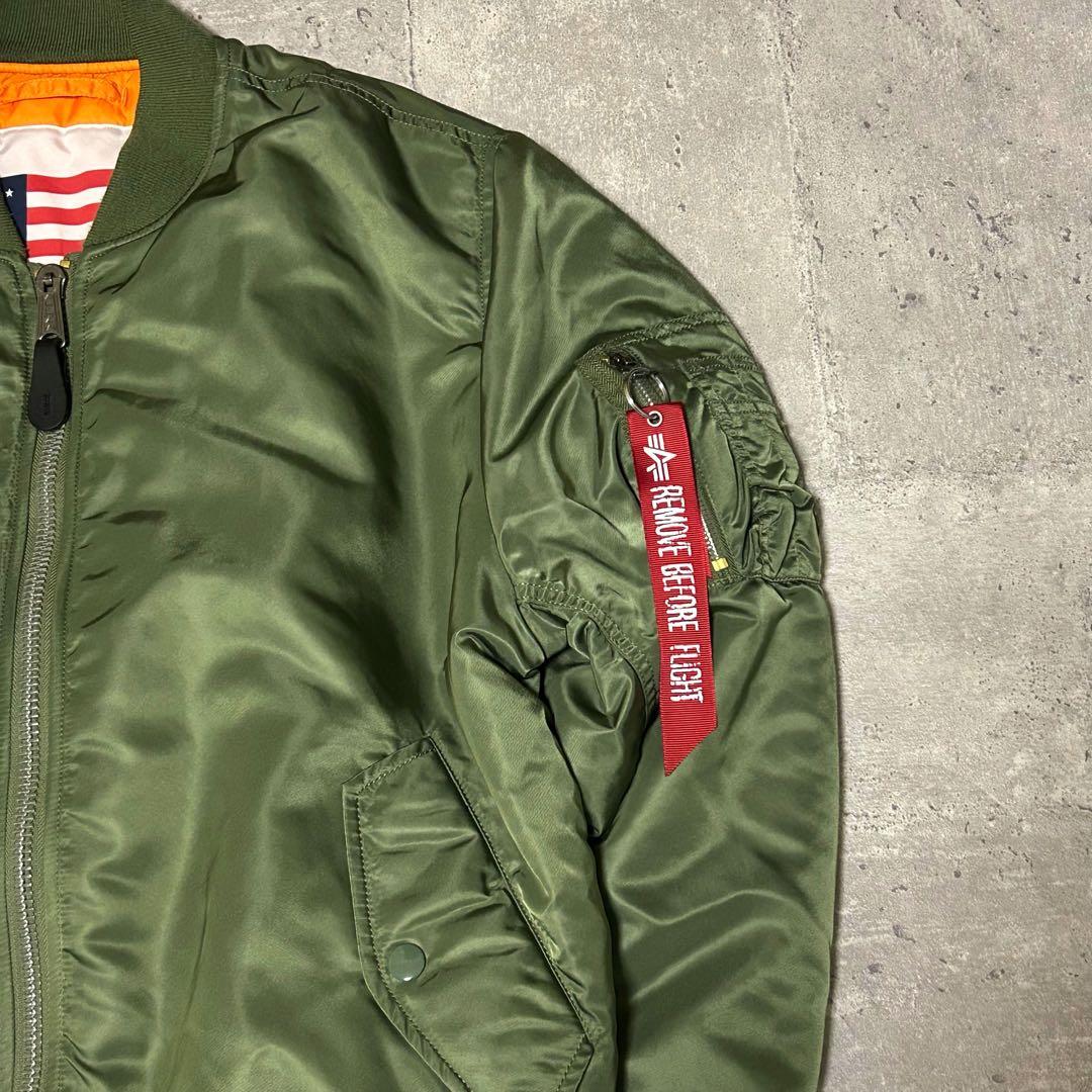 【ALPHA】ma1 フライトジャケット 星条旗 リバーシブル M