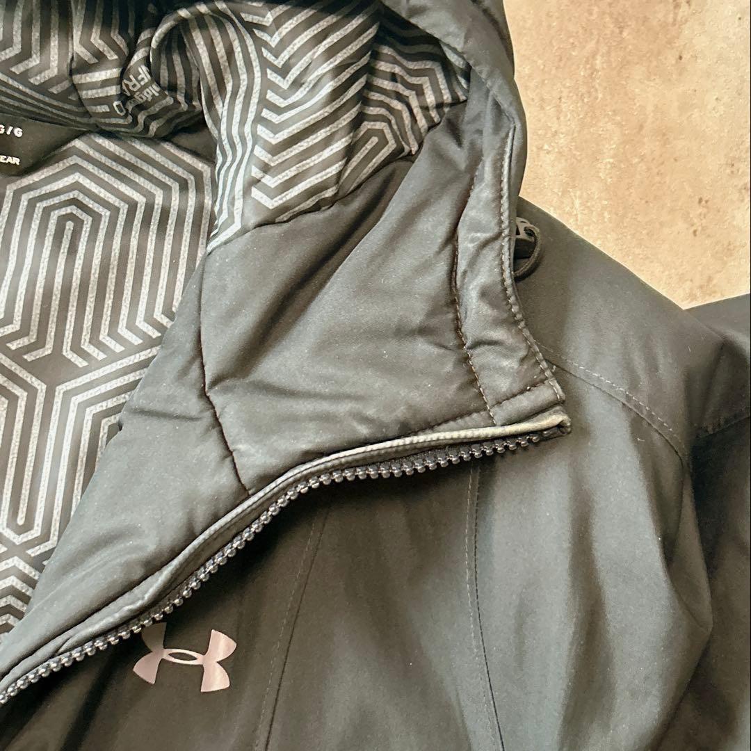 アンダーアーマー ロングコート LG コールドギア 防寒 ブラック