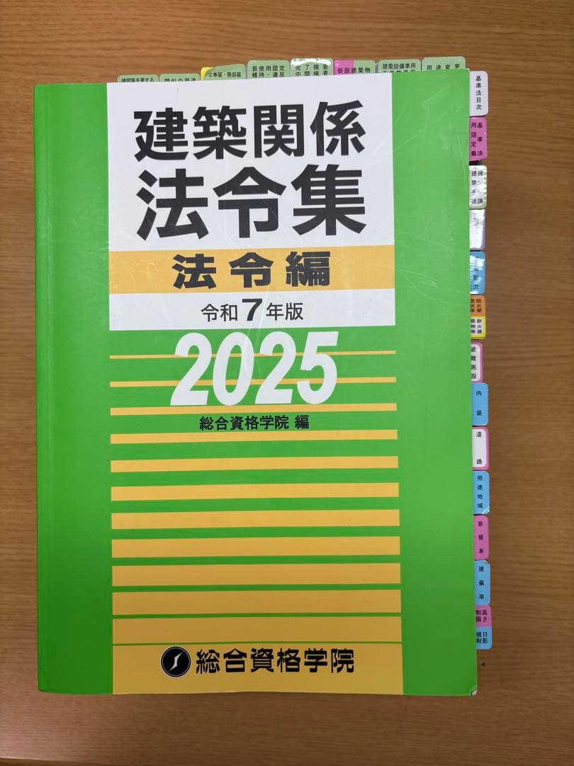 建築関係法令集 法令編 2025(インデックス貼付け済み)