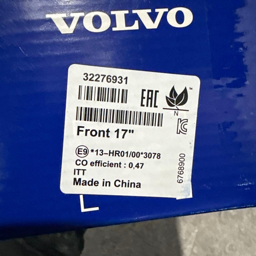 Volvo XC40 純正 ブレーキパッド フロント リア 未使用未開封