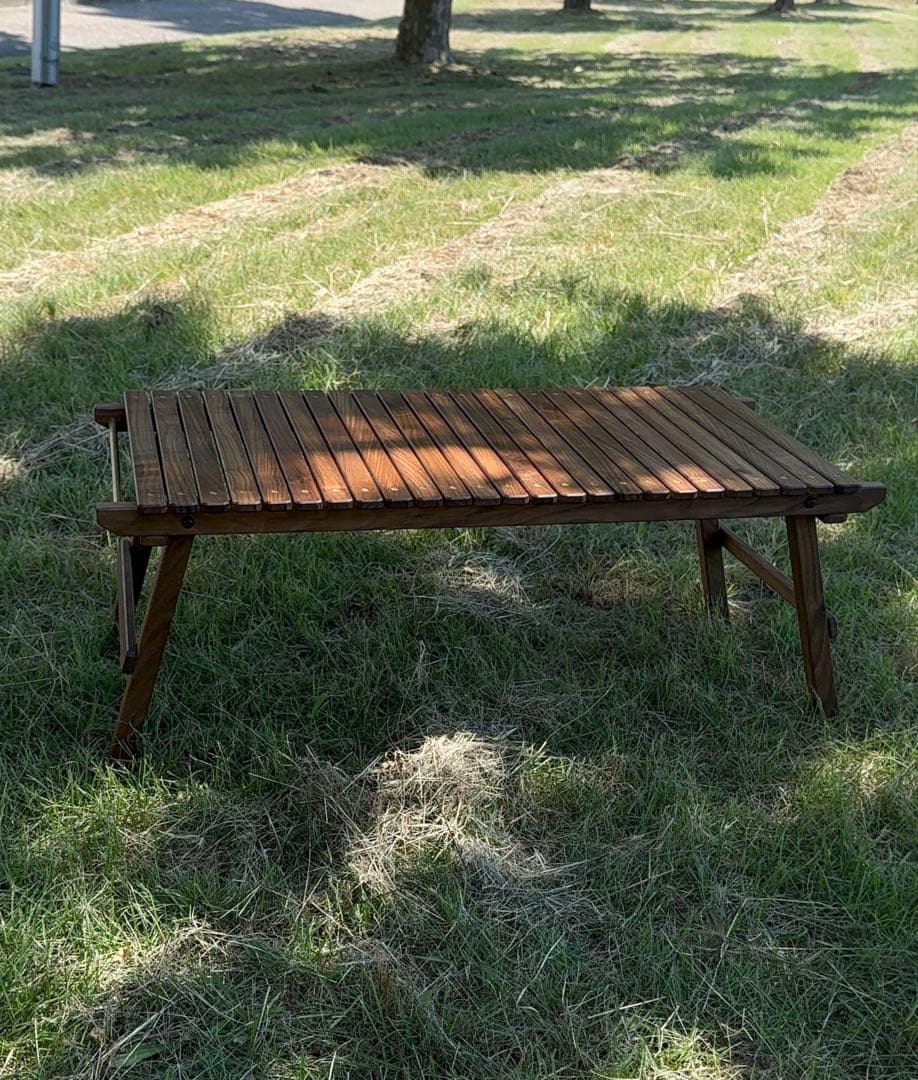 ウォールナット　アウトドア折りたたみテーブル