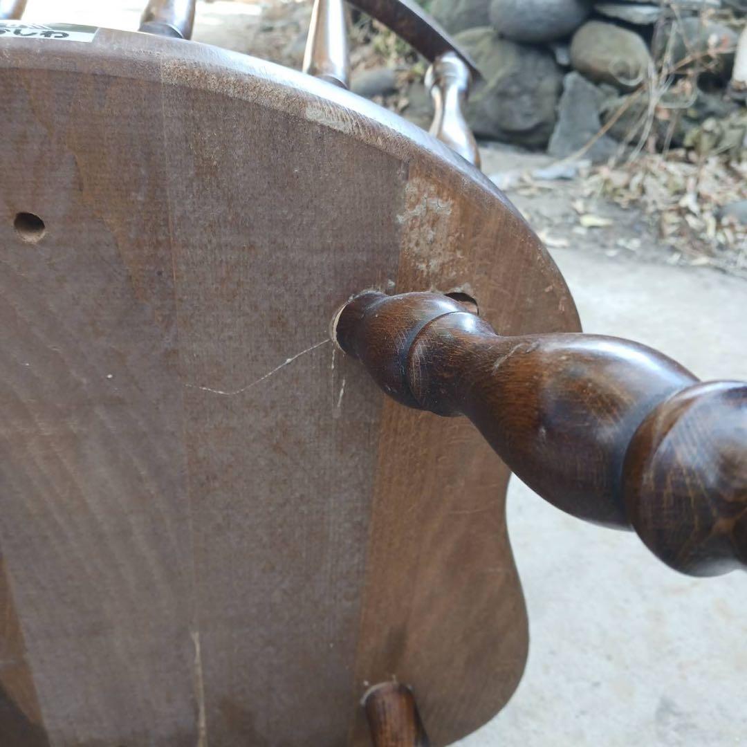 ⑤かしわ 木製チェア ダイニングチェア レトロ ヴィンテージ