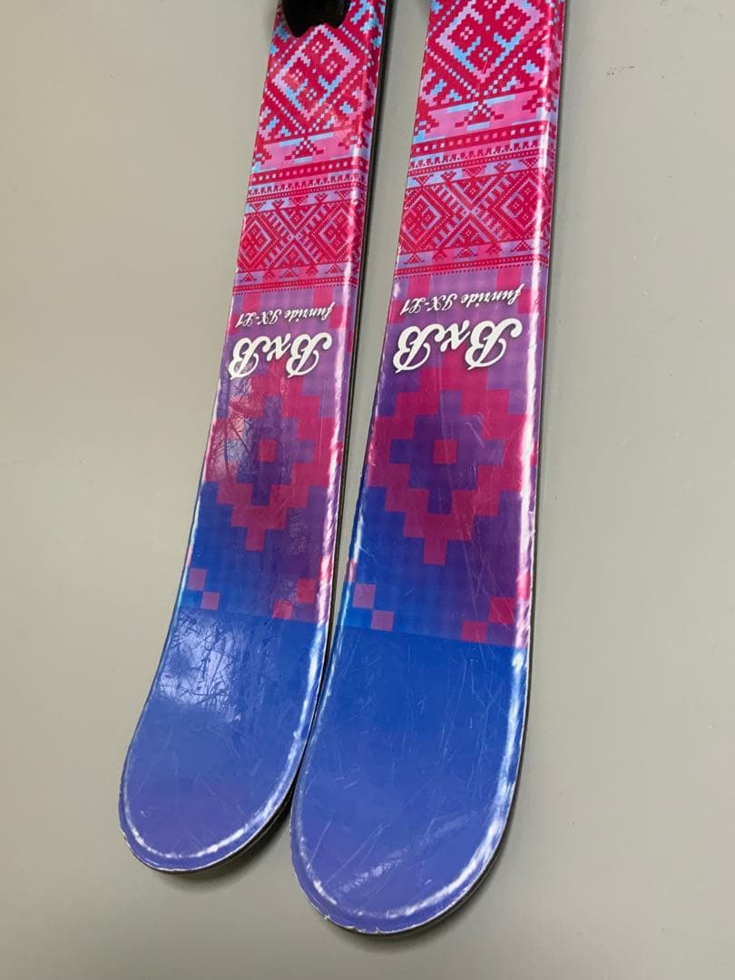 ジュニアスキー　4点セット　BXB 板118cm／ブーツ21〜21.5cm