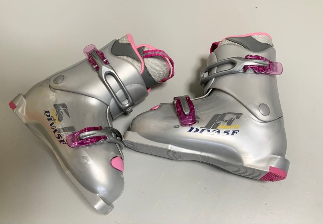 ジュニアスキー　4点セット　BXB 板118cm／ブーツ21〜21.5cm