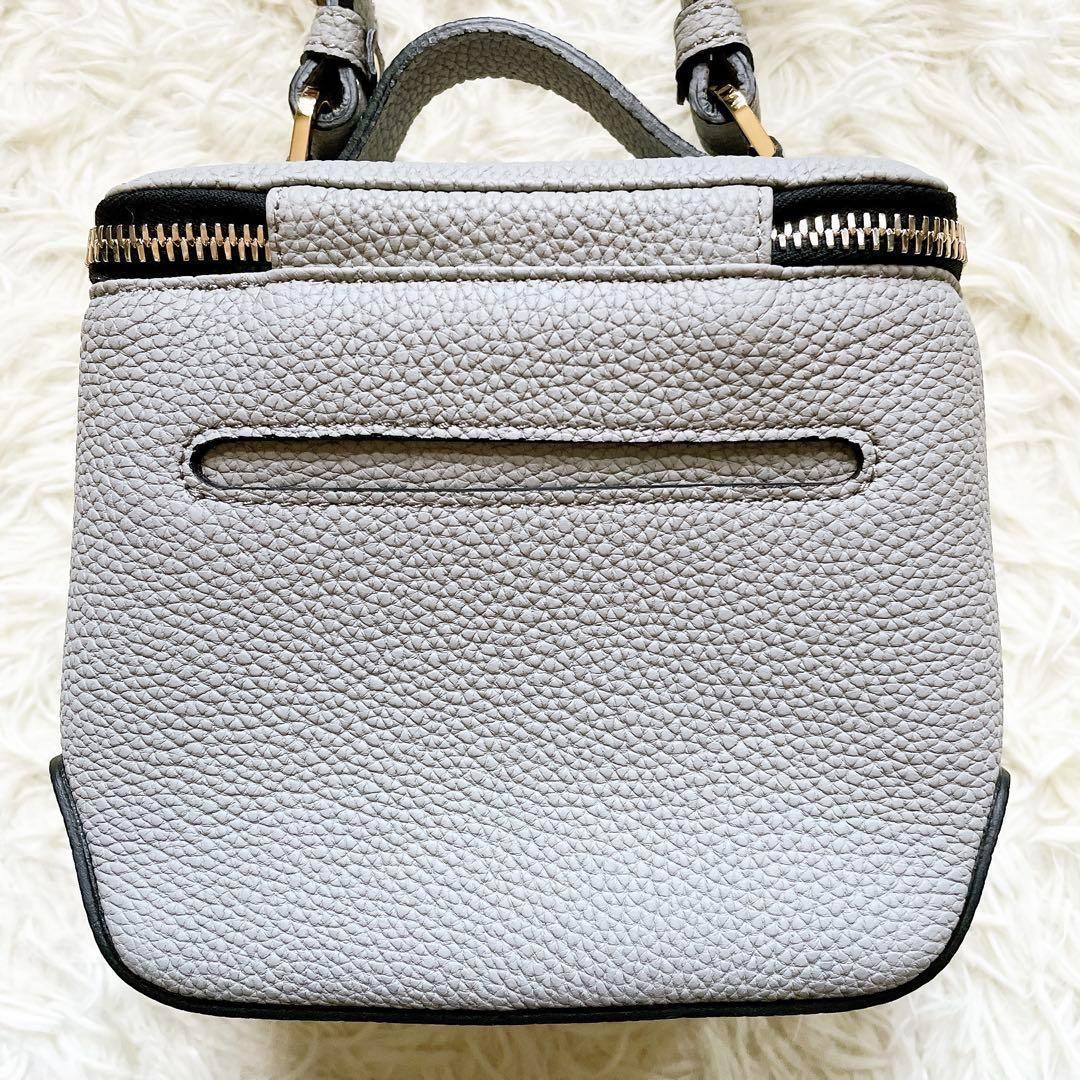 【極美品】エポイ　リツ　ミニバニティー ショルダーバッグ　2way　レザー