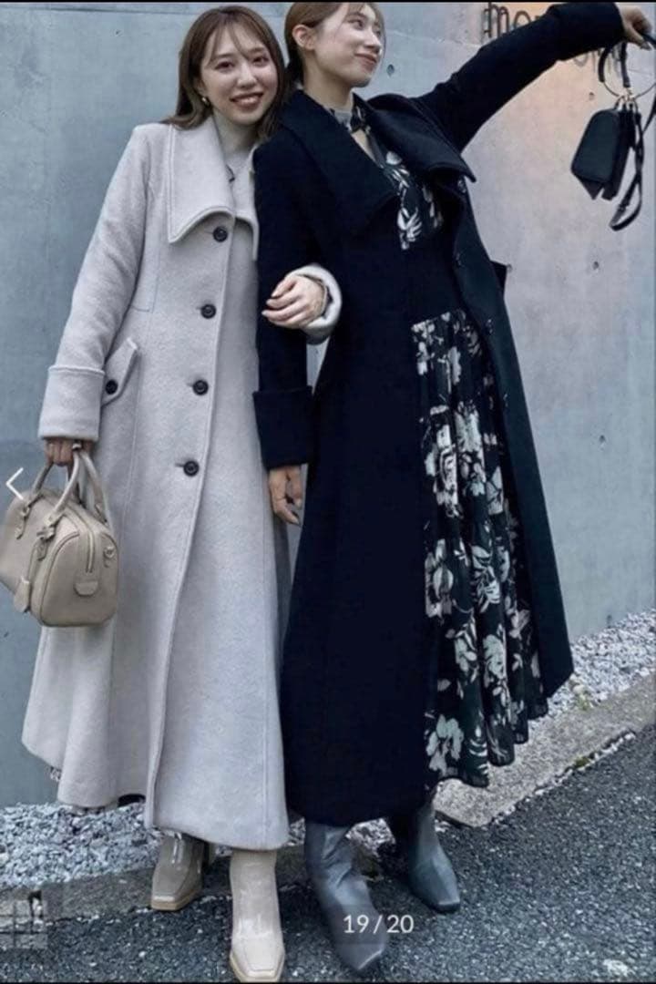 rienda クラシックシンデレララインコート