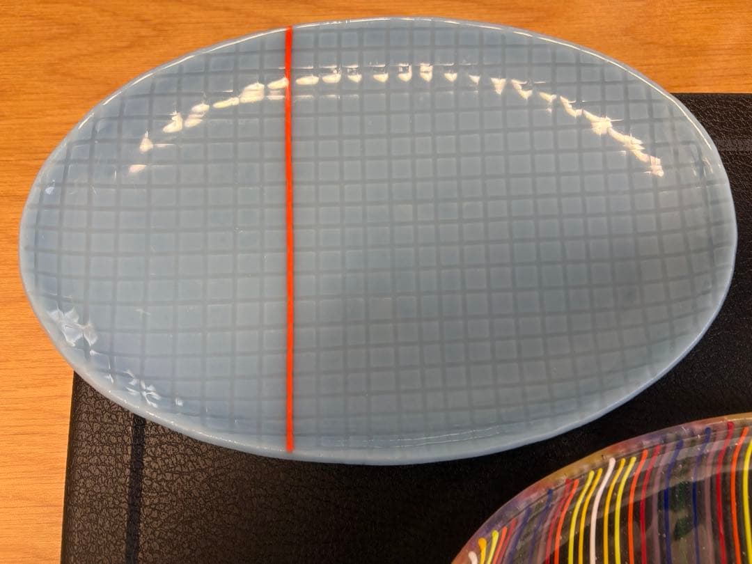 ※ toshi　田子美紀　ガラス　皿　2枚セット