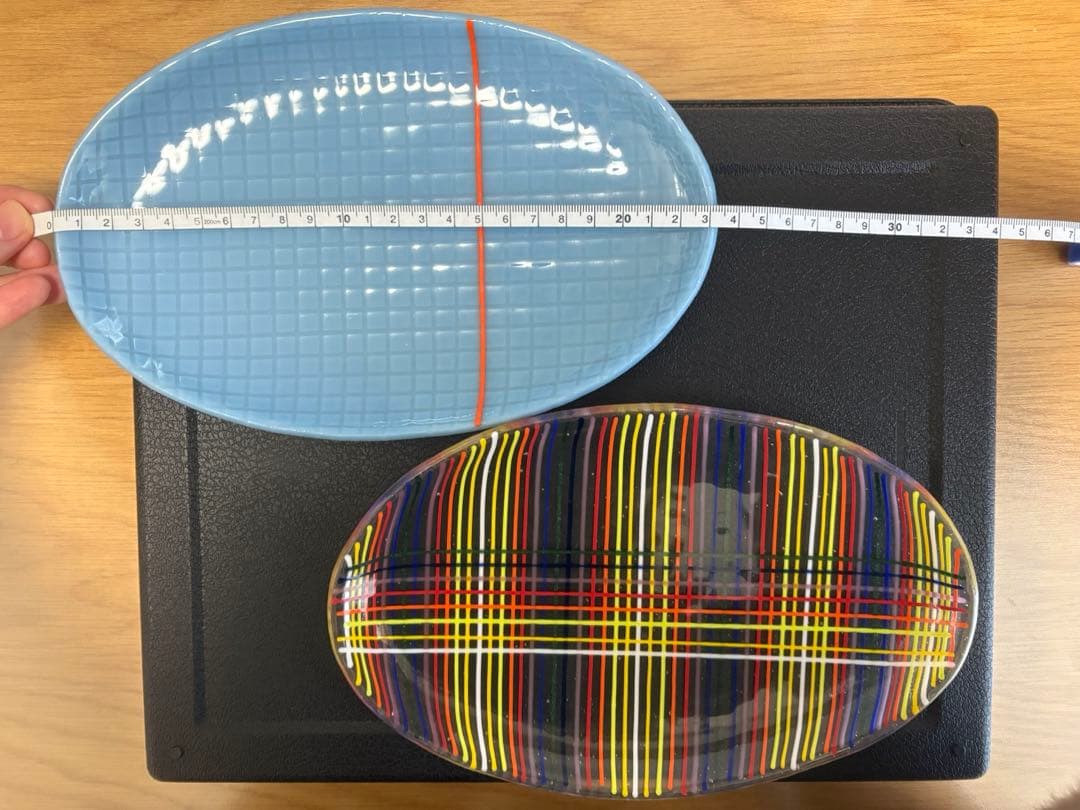 ※ toshi　田子美紀　ガラス　皿　2枚セット