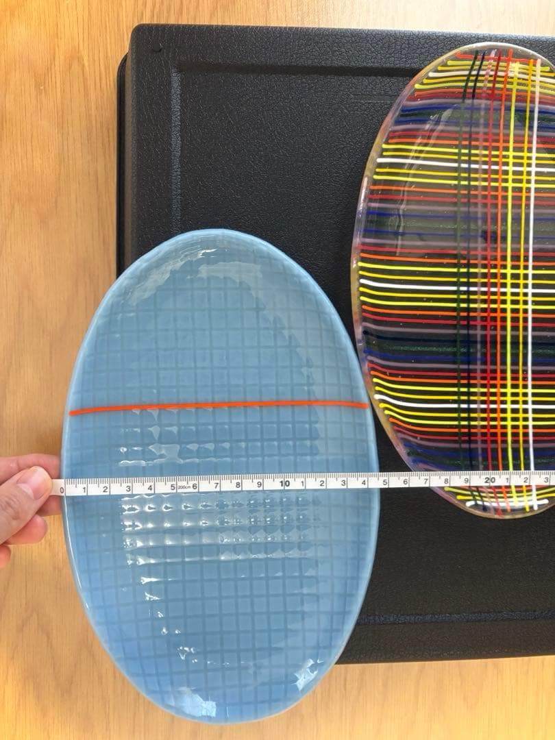 ※ toshi　田子美紀　ガラス　皿　2枚セット