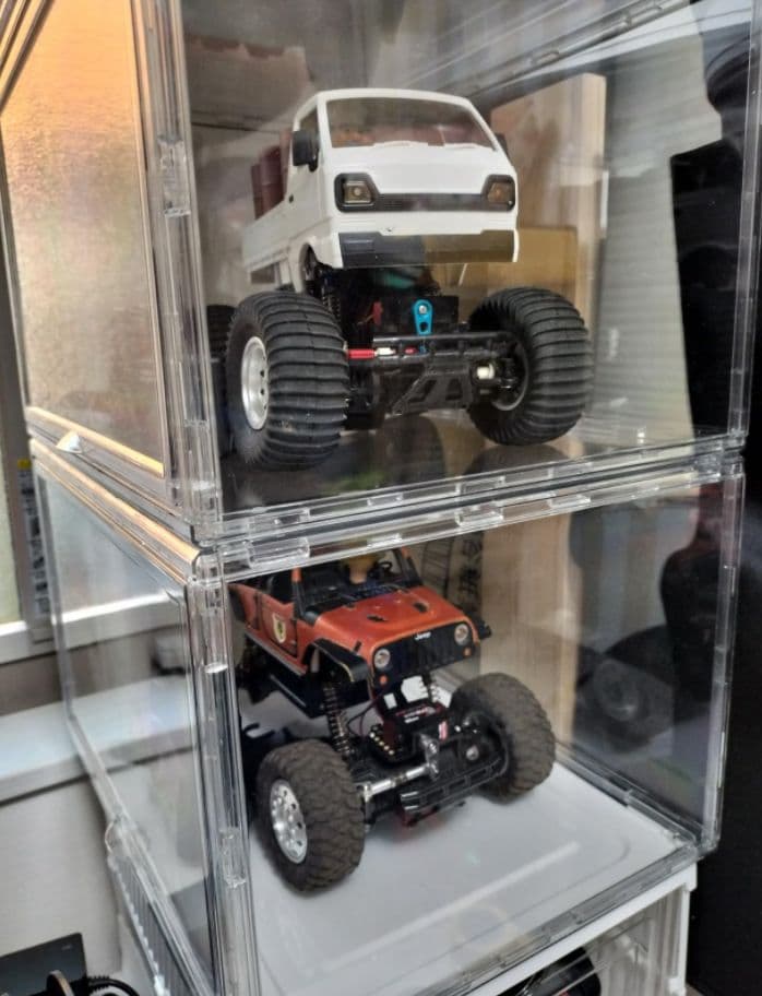 アクリル透明ケース 8 個セット 組み合わせ可・単体使用可(2-19)