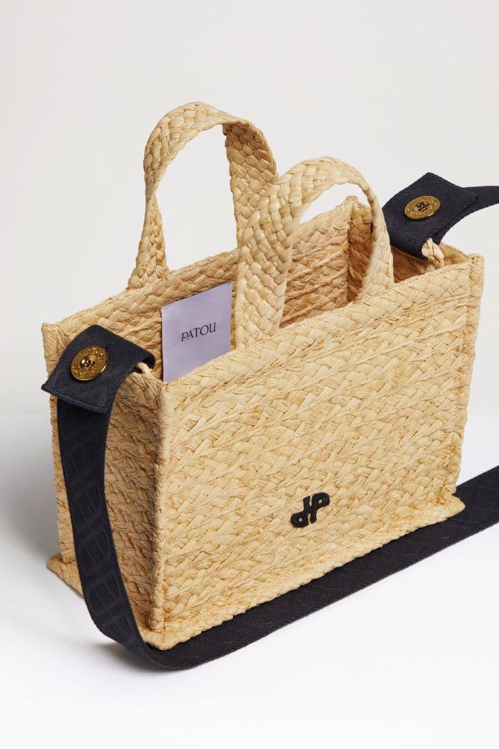 PATOU パトゥ ラフィア JPトートバッグ スモール かご ショルダー