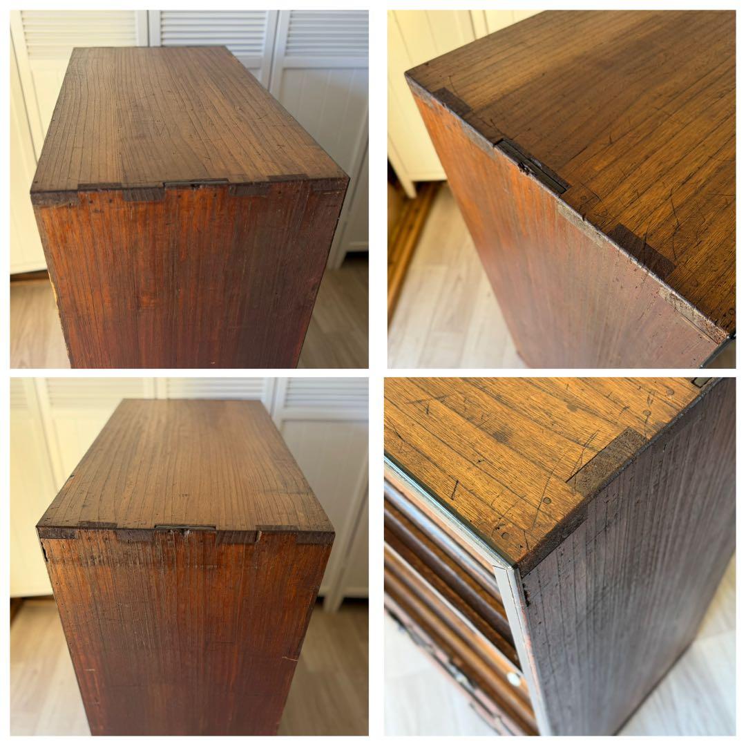 水屋箪笥 茶箪笥 飾り棚 レトロ 木製 古家具 和箪笥 アンティーク家具 桐 漆