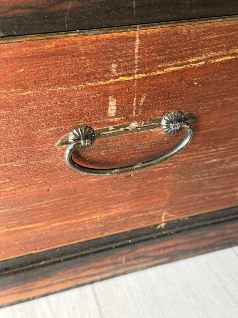 水屋箪笥 茶箪笥 飾り棚 レトロ 木製 古家具 和箪笥 アンティーク家具 桐 漆