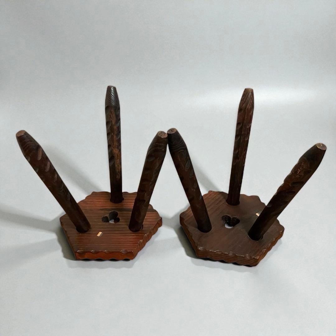 【希少・良品】スペイン製 カントリー家具 テーブル＆チェア2脚　アンティーク