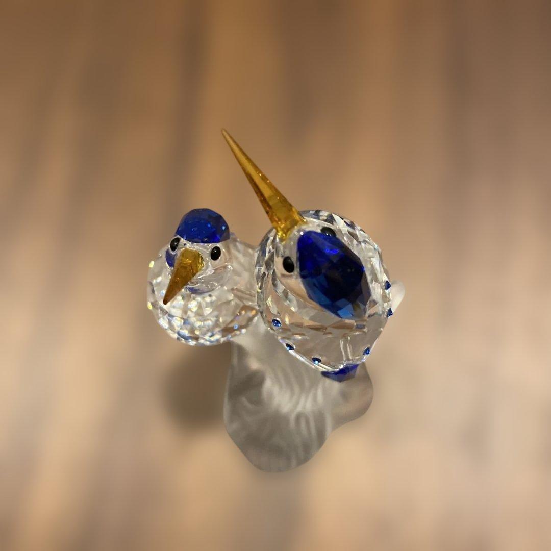 スワロフスキー置物　鳥　カワセミ