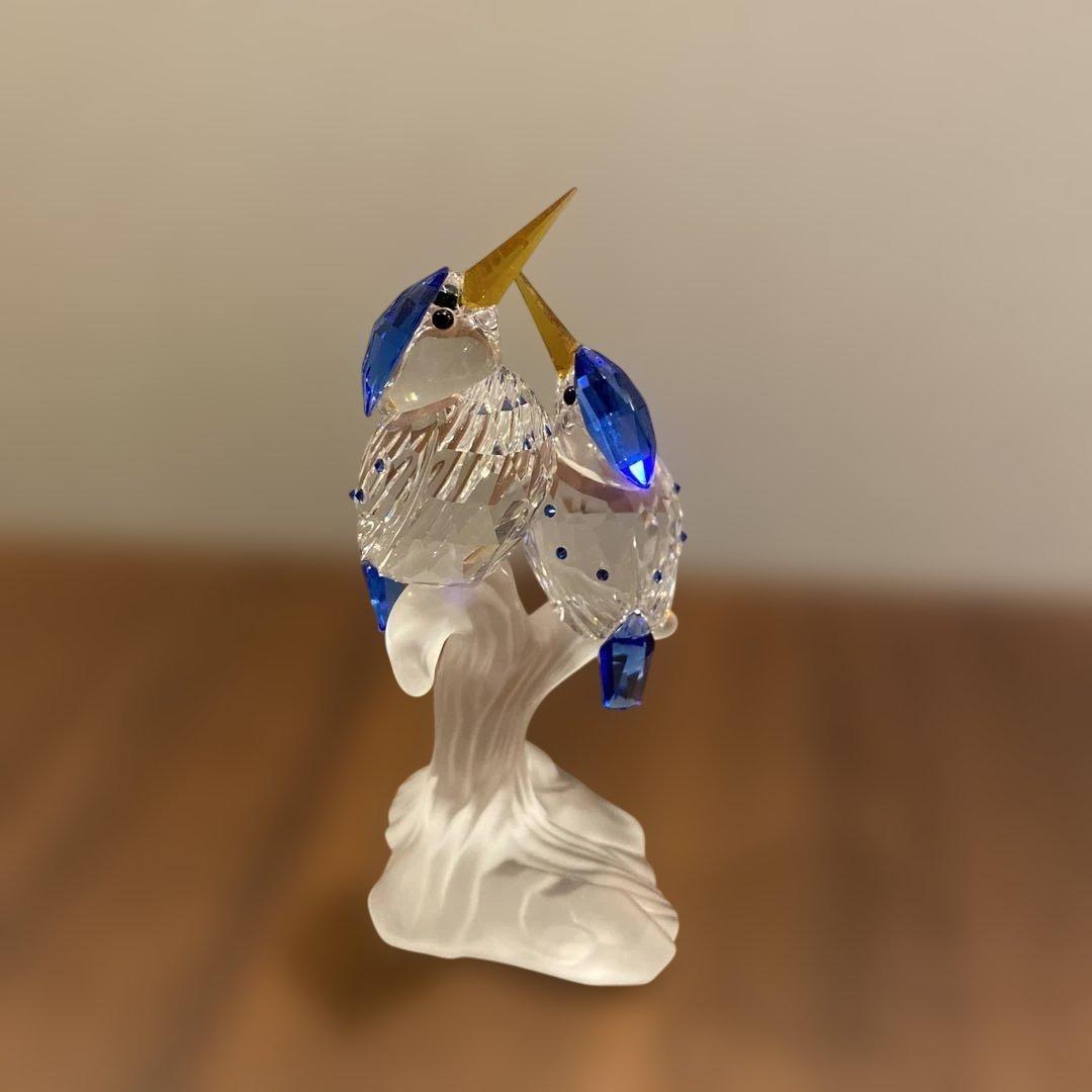 スワロフスキー置物　鳥　カワセミ