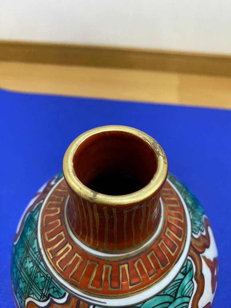 九谷焼　ひょうたん型　花瓶　約２１センチ