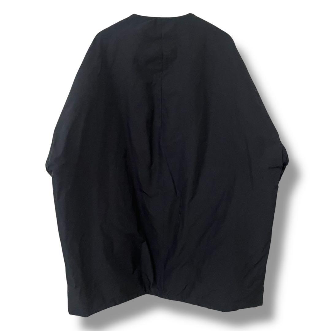 マックスマーラ ウィークエンド ブラック ノーカラー コート