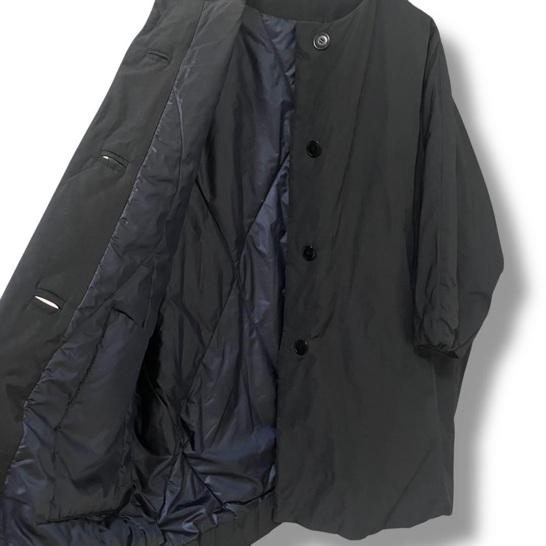 マックスマーラ ウィークエンド ブラック ノーカラー コート