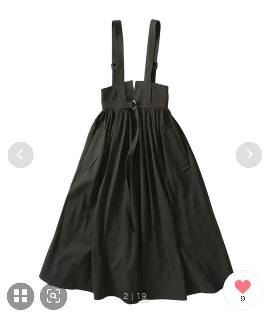 新品　DRESSLAVE ベルト付きジャンパースカート　38