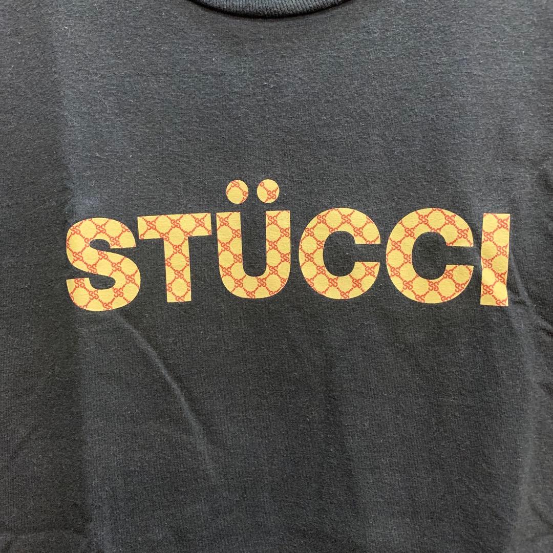 中古 90s OLD STUSSY Tシャツ STUCCI 紺タグ USA製
