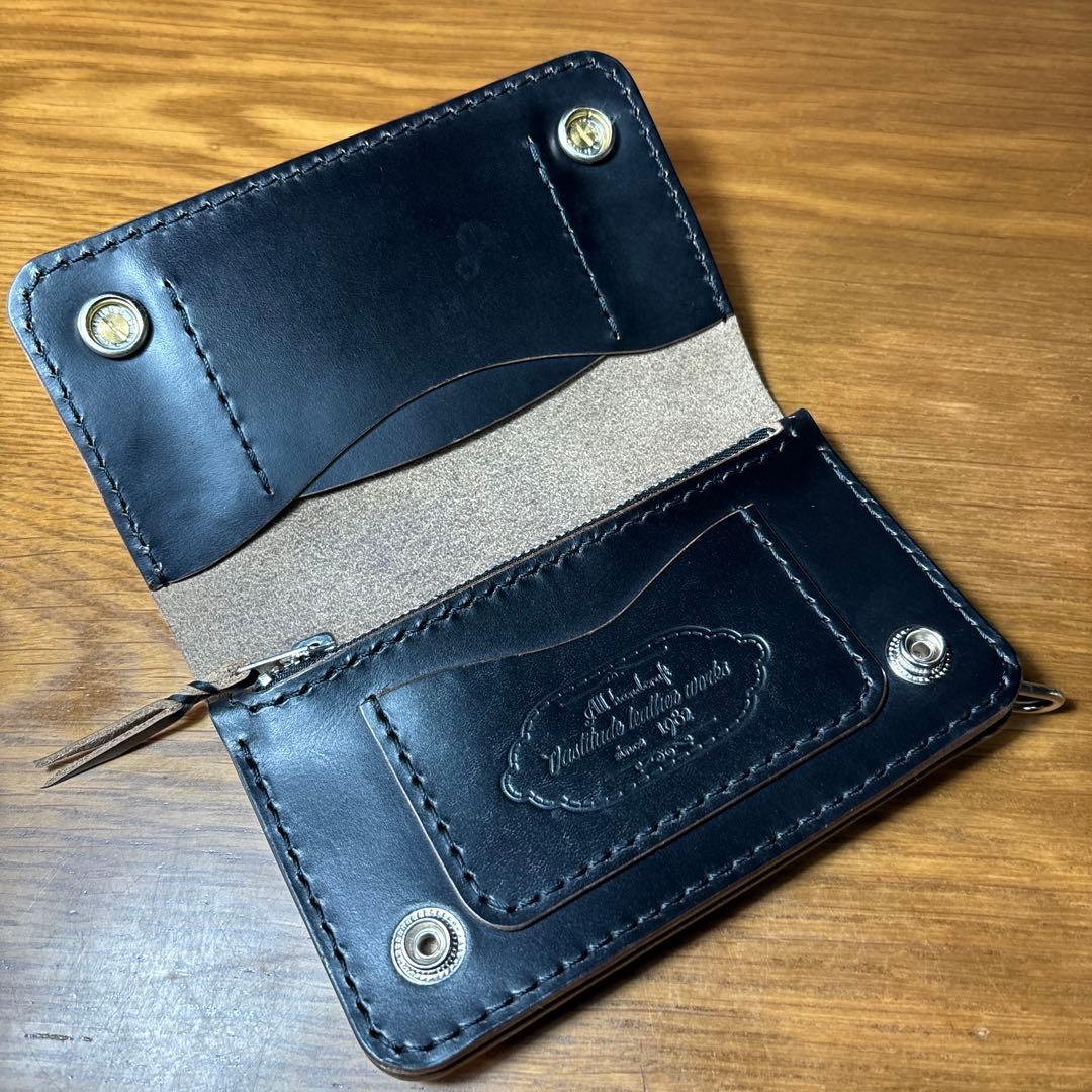 トラッカーウォレット クロムエクセル　コンチョ　シルバー925 ミドルウォレット