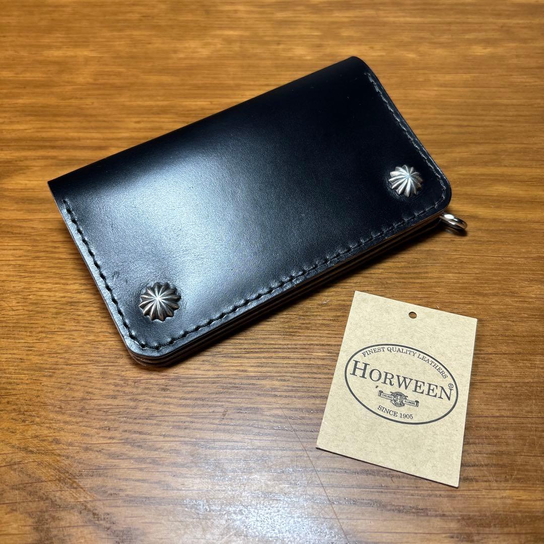 トラッカーウォレット クロムエクセル　コンチョ　シルバー925 ミドルウォレット