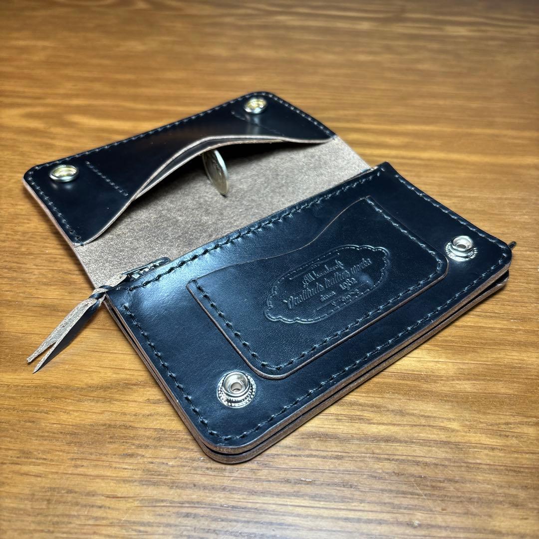 トラッカーウォレット クロムエクセル　コンチョ　シルバー925 ミドルウォレット