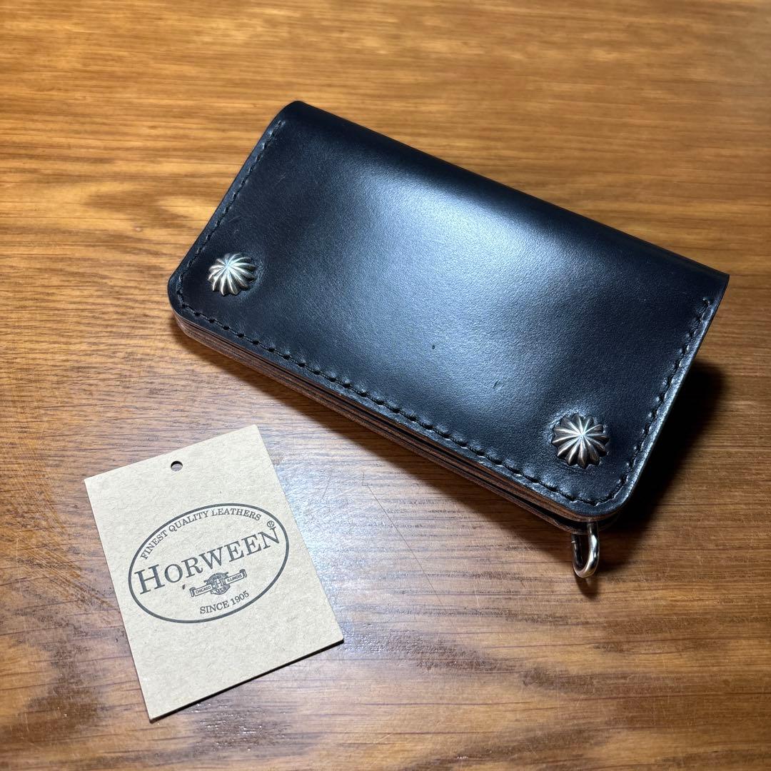 トラッカーウォレット クロムエクセル　コンチョ　シルバー925 ミドルウォレット