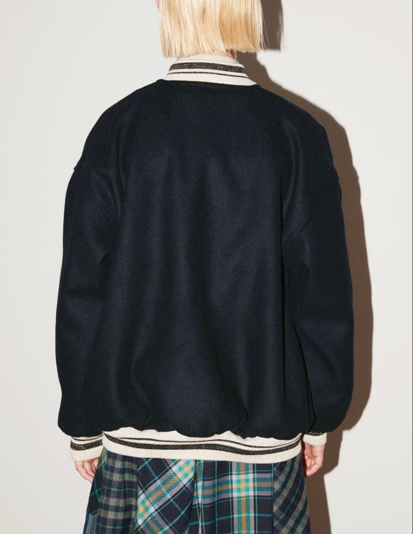 新品 COEL コエル Cワッペンスタジャン ブルゾン 36