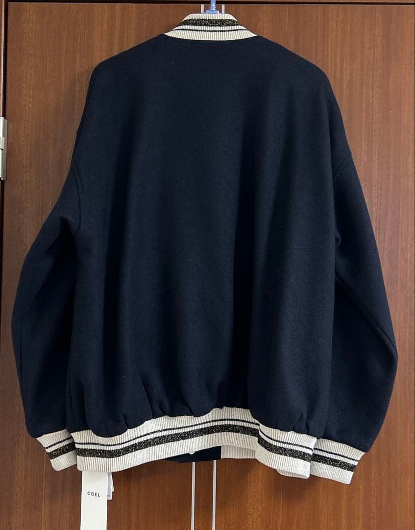 新品 COEL コエル Cワッペンスタジャン ブルゾン 36