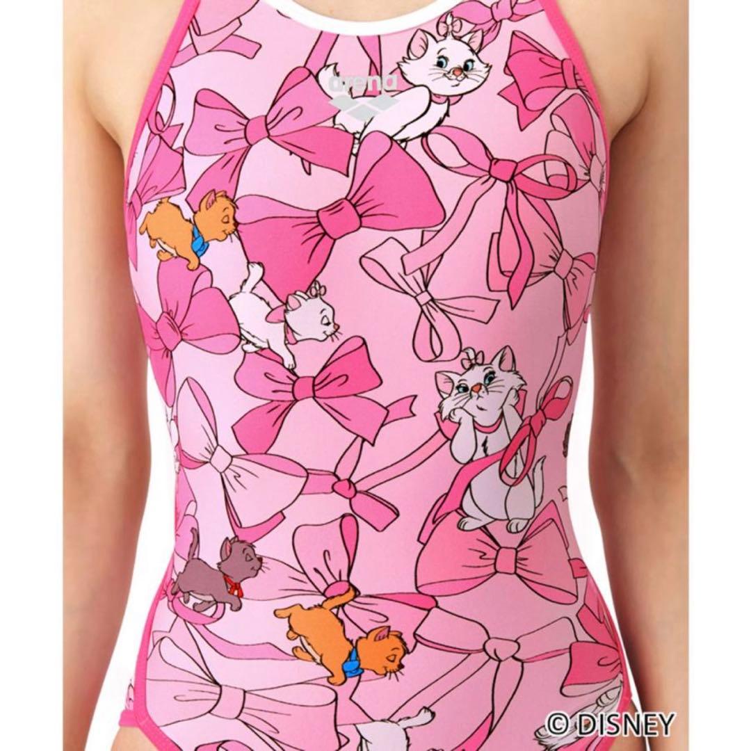 新品　Sサイズ　アリーナ　ディズニー　マリー　水着　ピンク