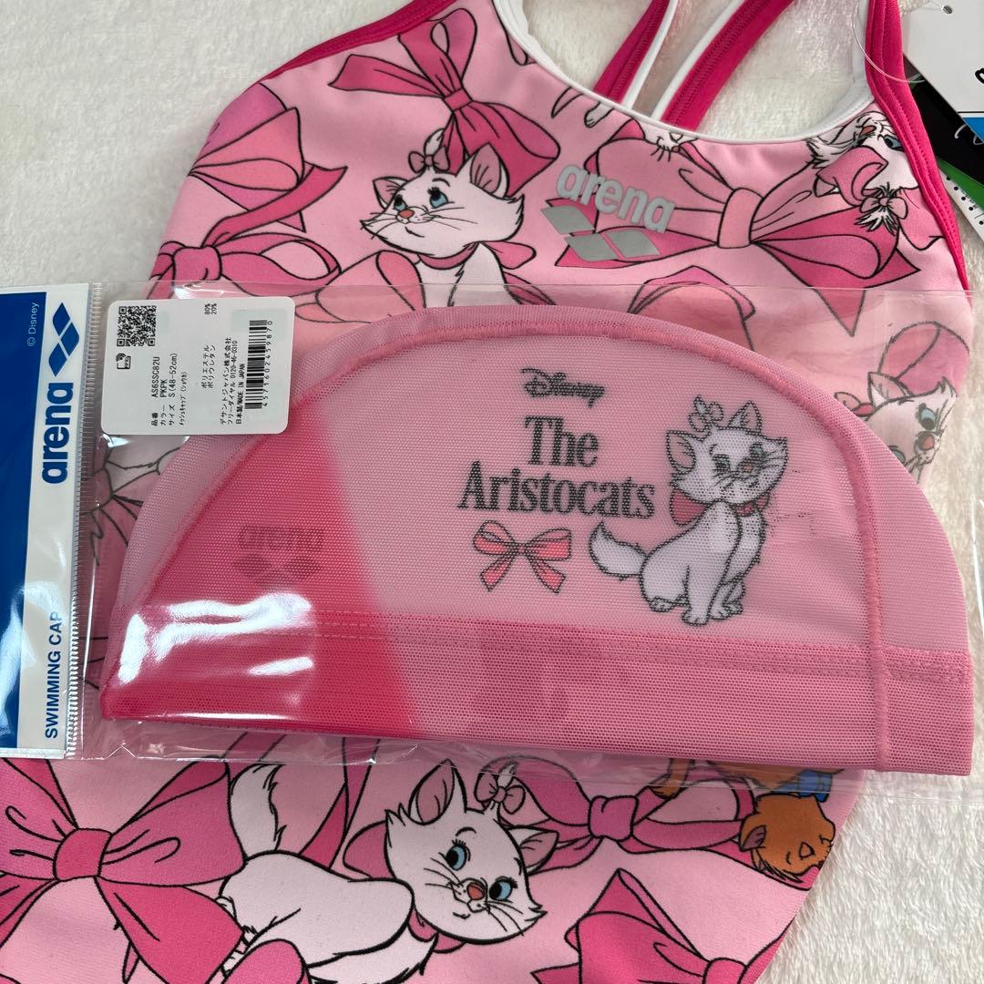 新品　Sサイズ　アリーナ　ディズニー　マリー　水着　ピンク
