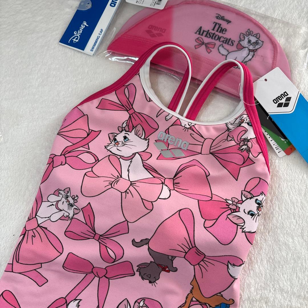 新品　Sサイズ　アリーナ　ディズニー　マリー　水着　ピンク