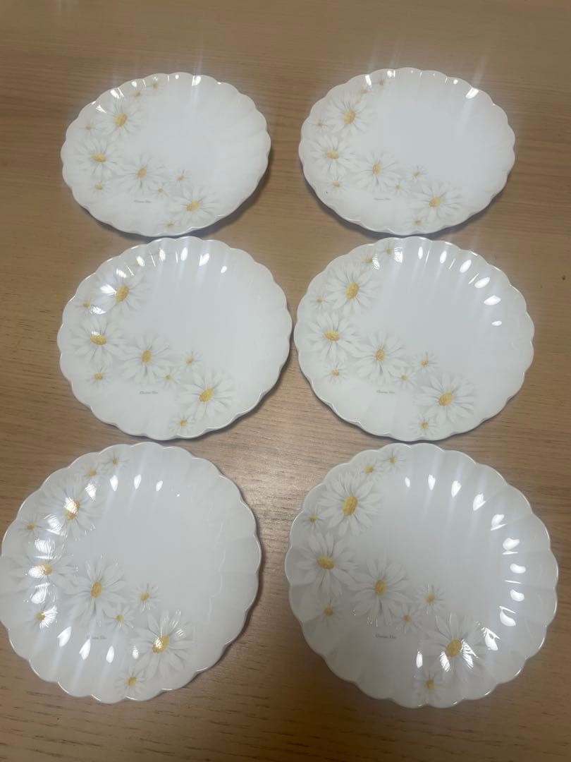 Christian Dior デイジー柄 食器セット 6枚