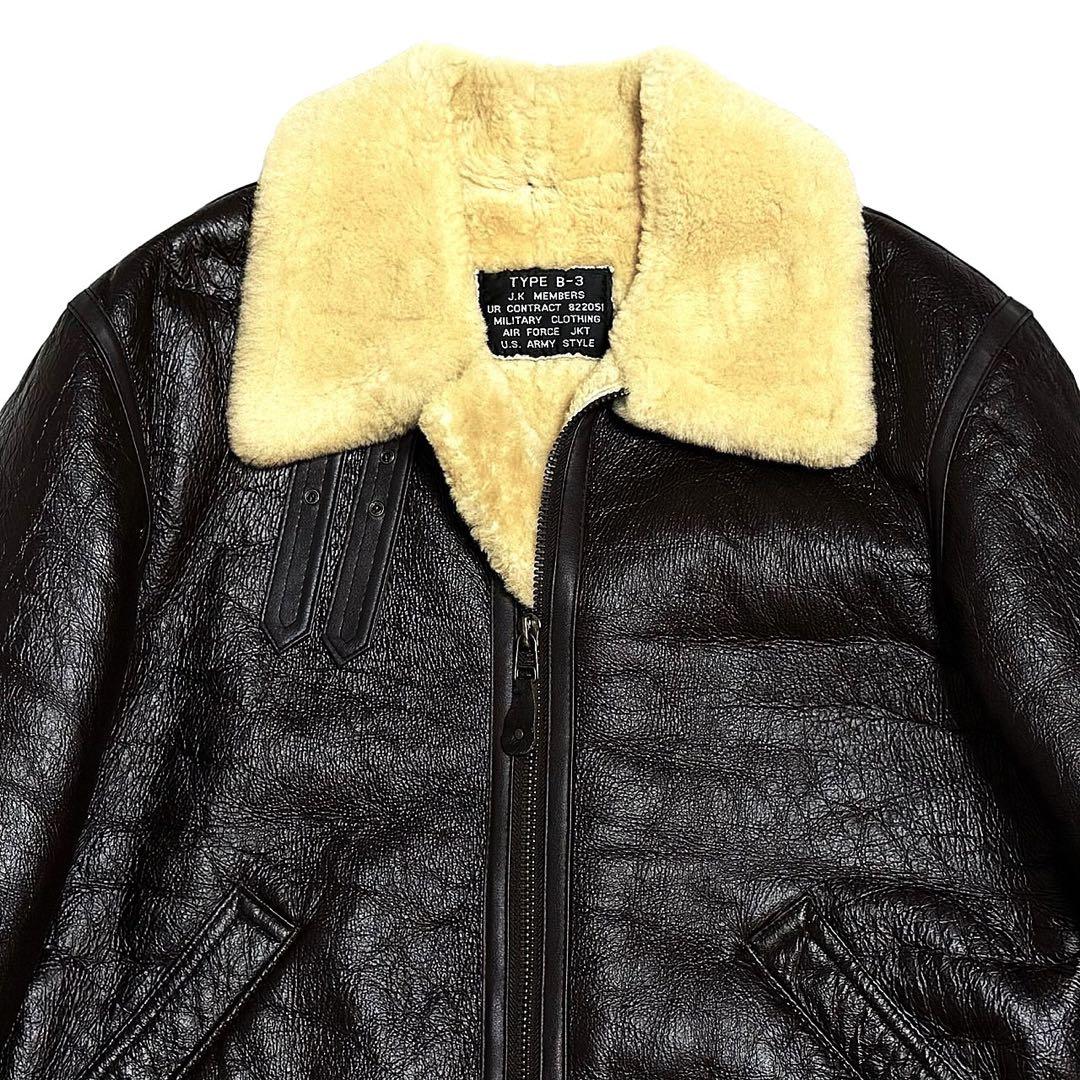 定価10万 フリーダム B-3 ムートン フライトジャケット 44 羊革