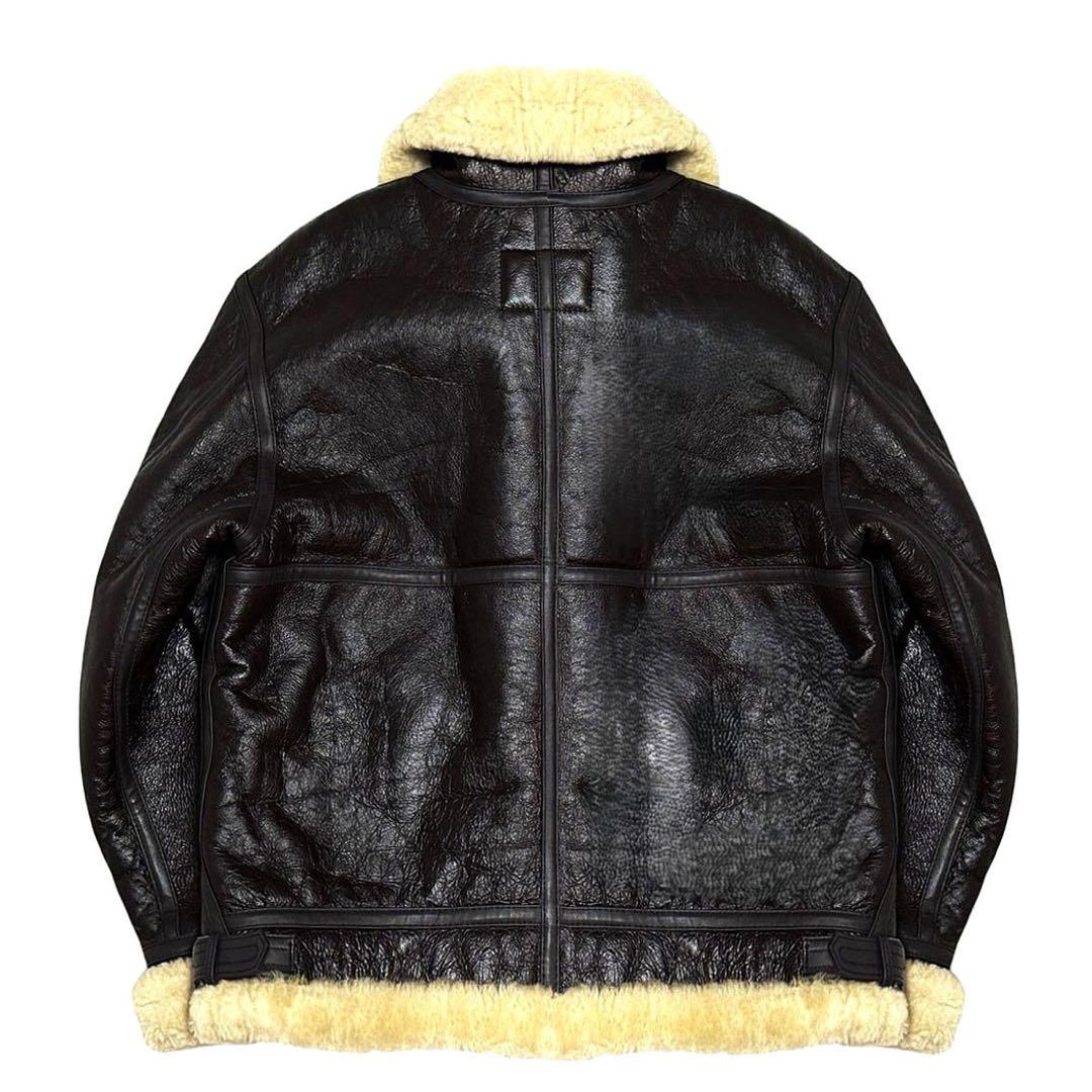 定価10万 フリーダム B-3 ムートン フライトジャケット 44 羊革