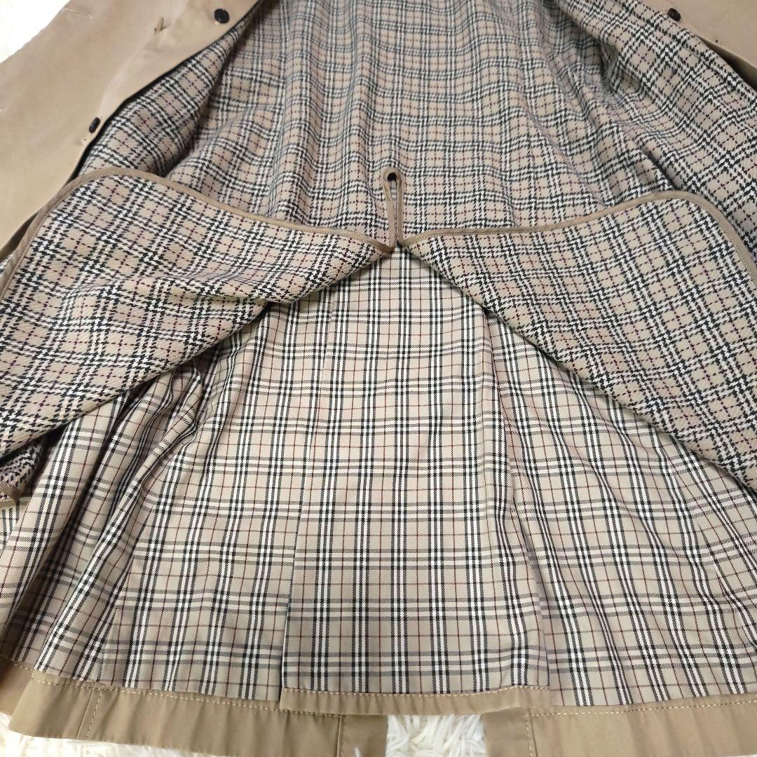 希少✨バーバリーブルーレーベル　トレンチコート　ノバチェック　ロング　42　XL