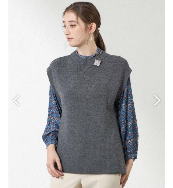 現行品♡アマカamaca 2025AW♡チュニックニットベスト♡ジレ