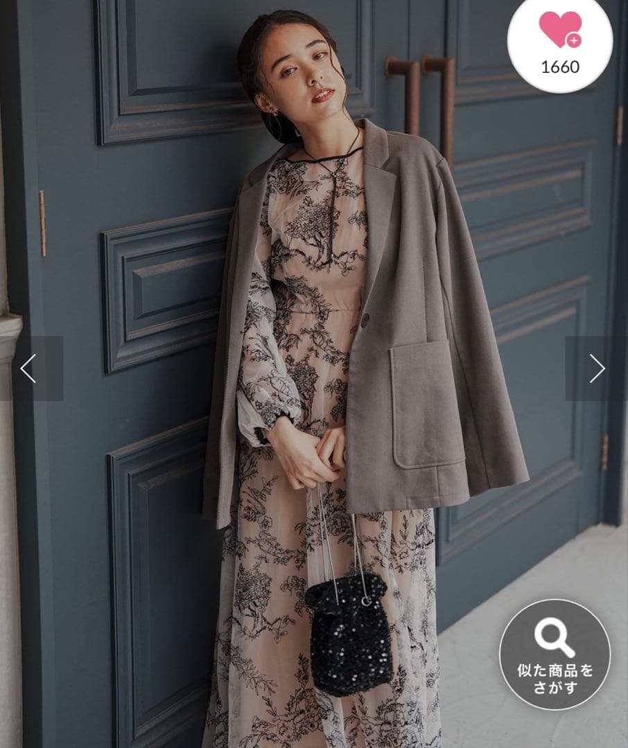 新品未使用　今季オケージョンドレス/結婚式embroidery organdy