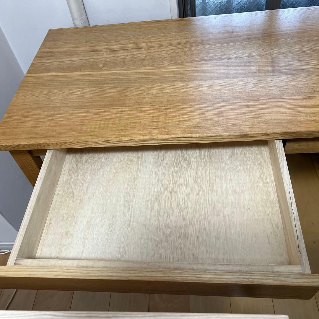 [組み立て必要ありません] 無印良品 木製デスク 引き出し付き