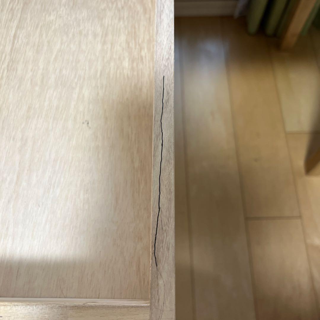 [組み立て必要ありません] 無印良品 木製デスク 引き出し付き