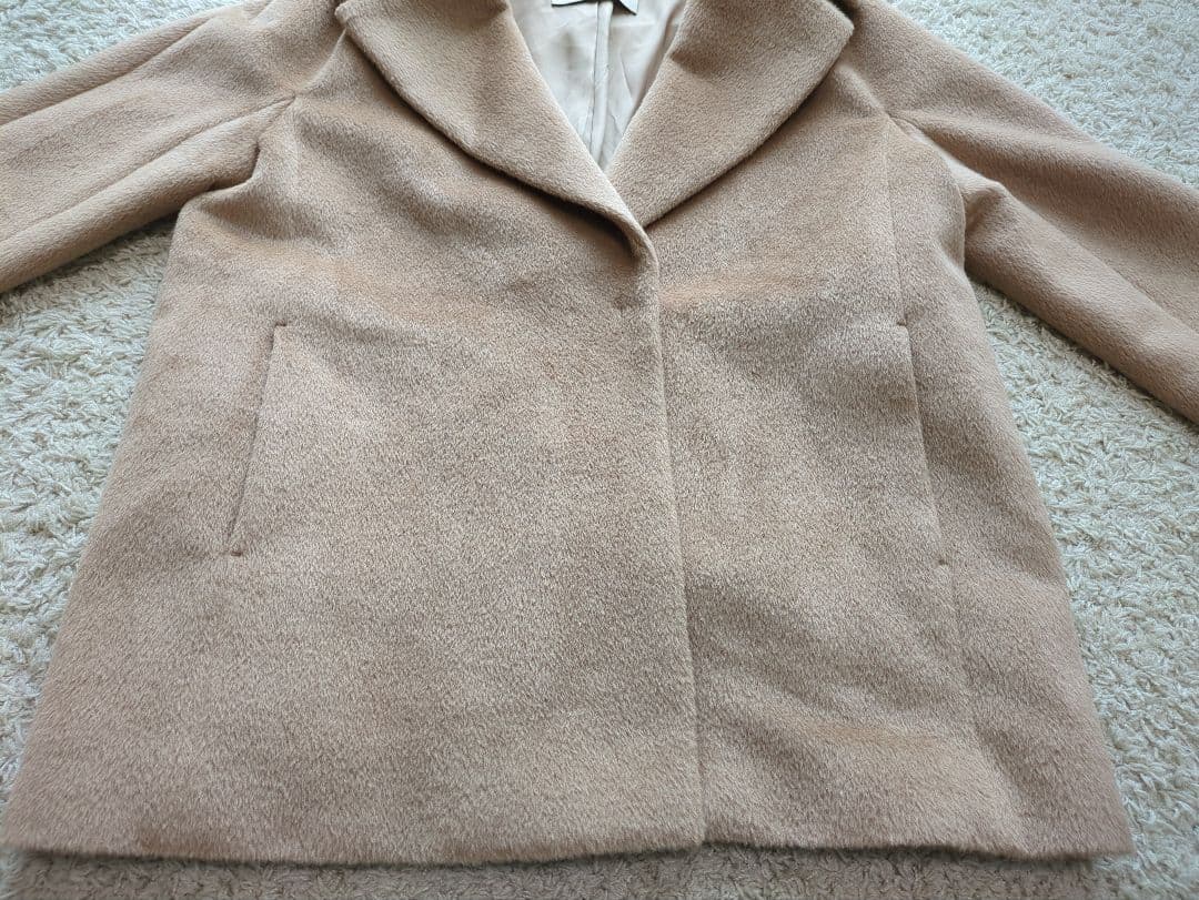 【美品】ANAYI　アナイ　シャギーコクーンコート　現行　タグ　女優襟