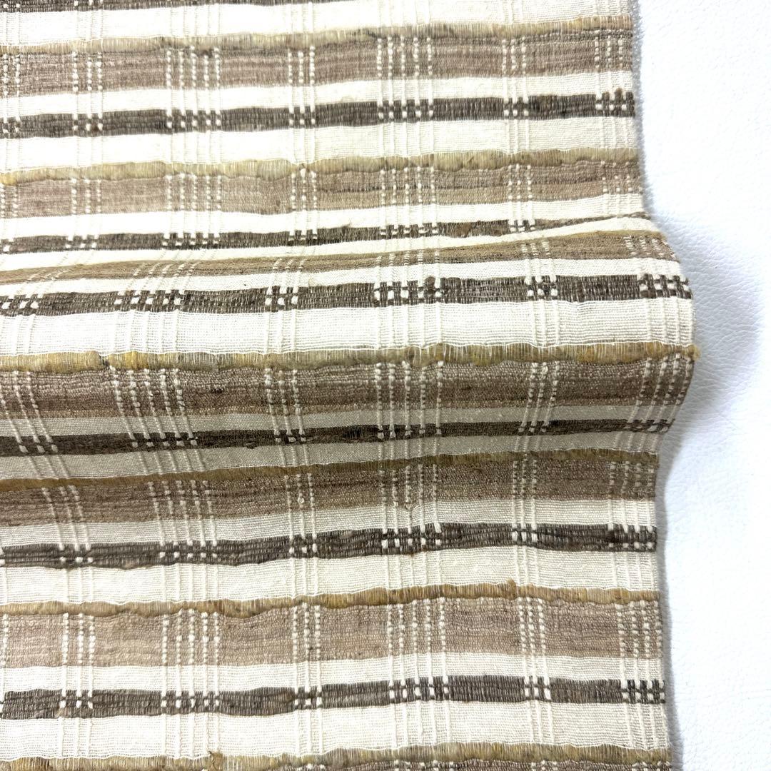 専用帯6067 ●高級 正絹 ムガシルク 野山蚕 全通 名古屋仕立て 名古屋帯