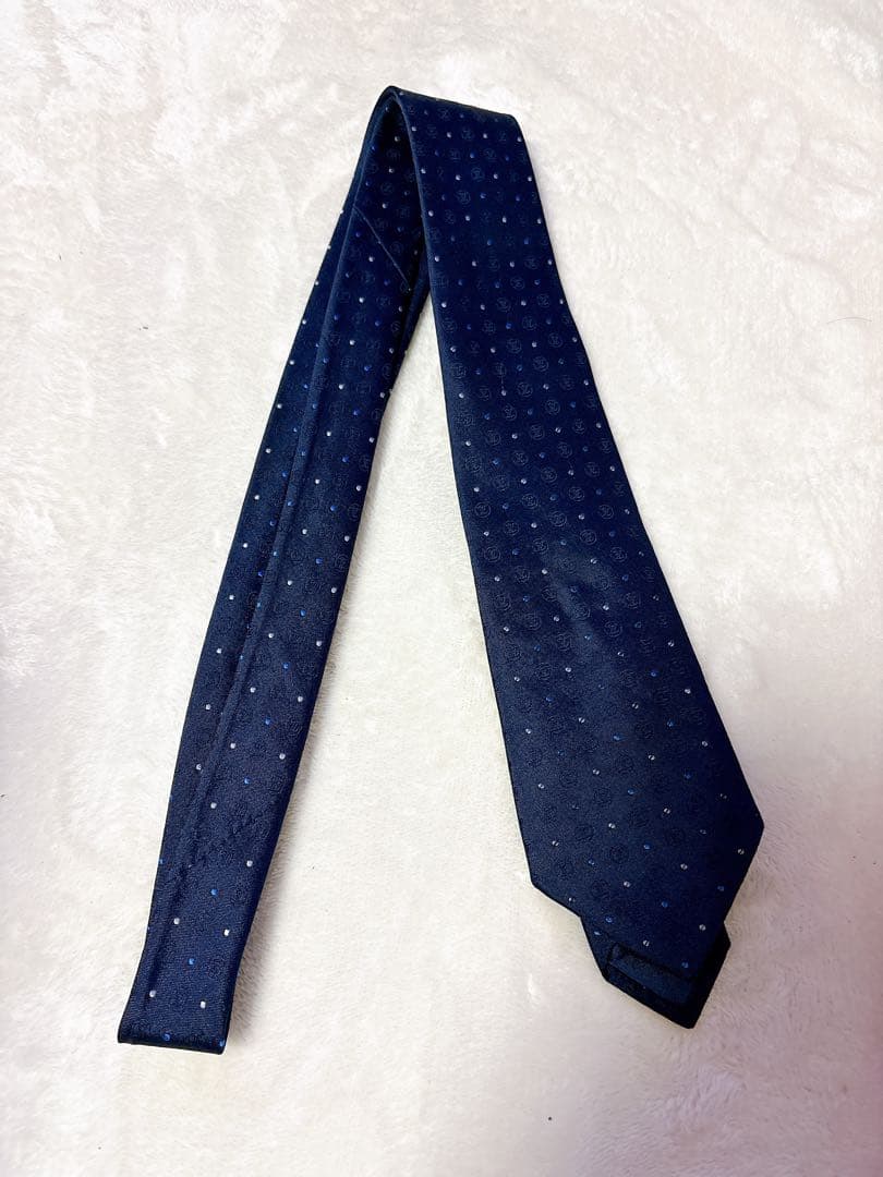 LOUIS VUITTON ネクタイ ネイビー ドット