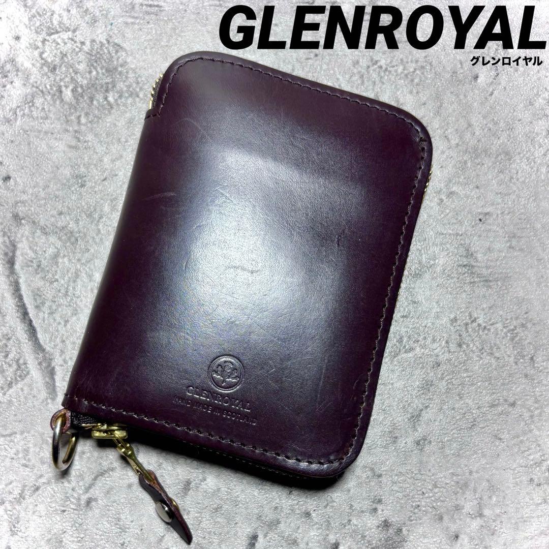 【markun！】グレンロイヤル ジップアラウンドスモールウォレット 茶