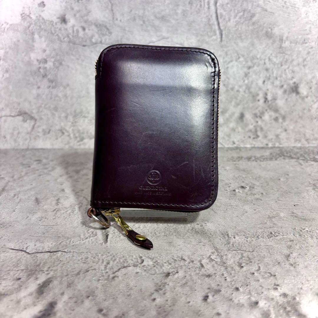 【markun！】グレンロイヤル ジップアラウンドスモールウォレット 茶